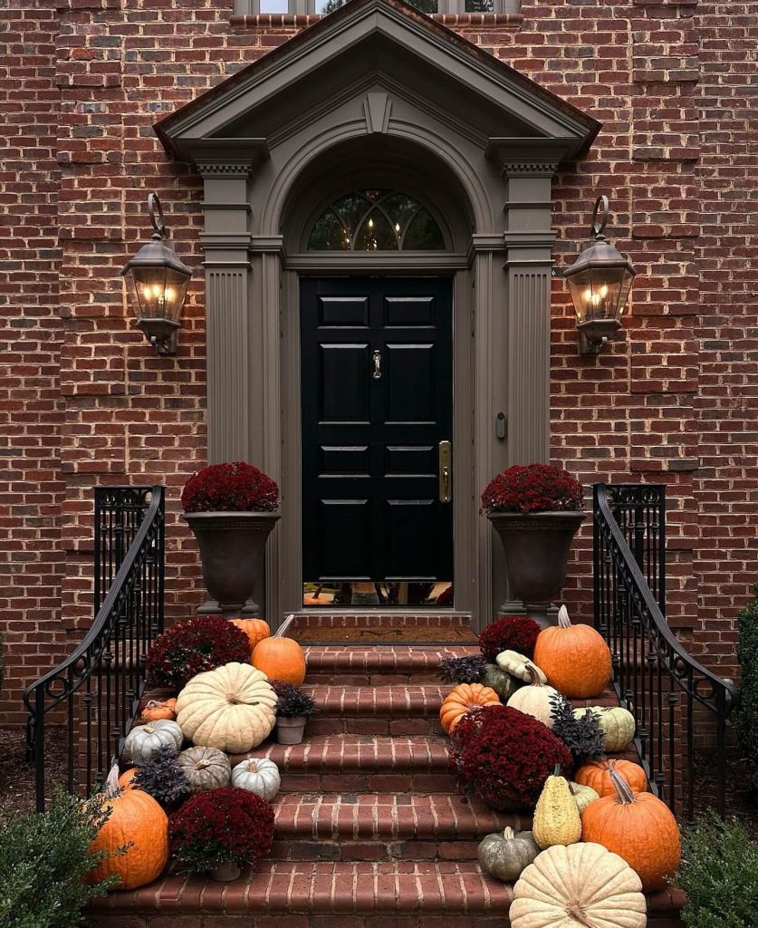 17. Bold Brick and Rich Autumn Contrast