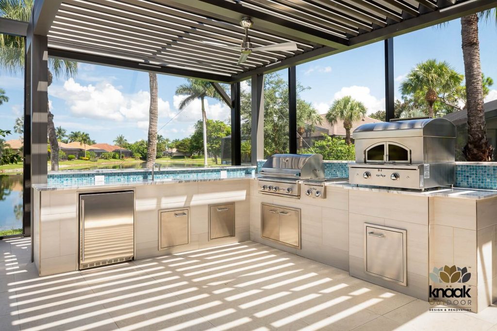 17. Poolside Luxury with Full Stainless Steel Setup
