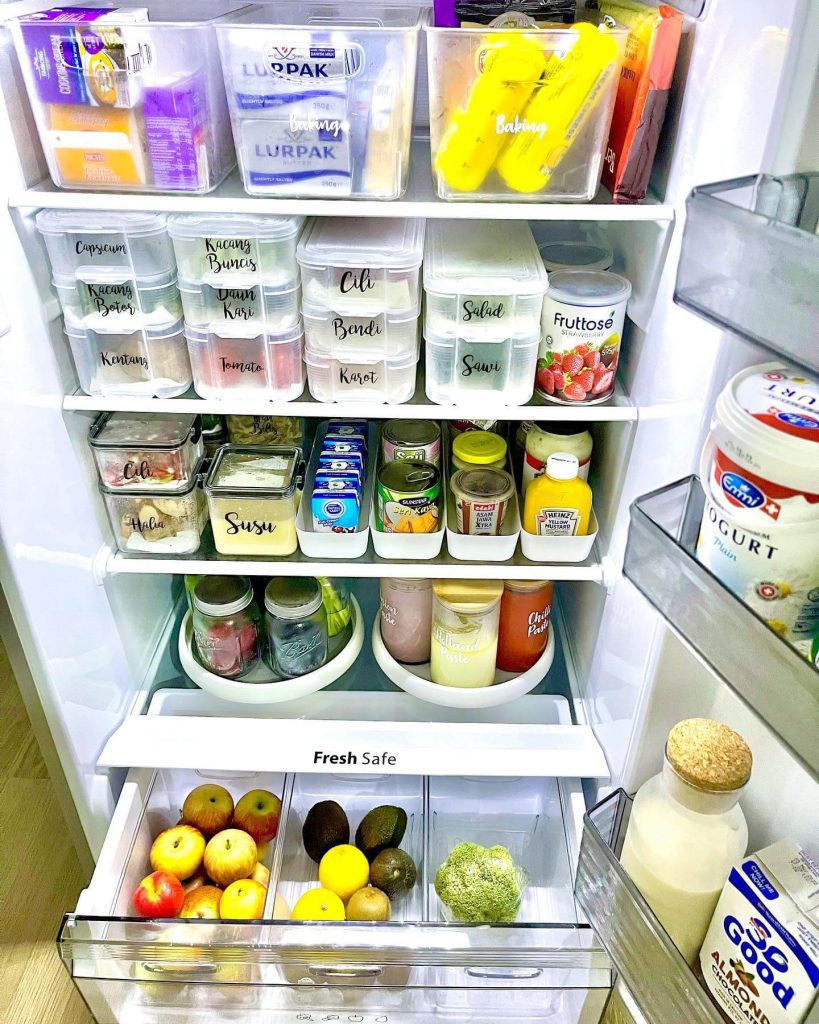 19. Organized Storage with Labeled Containers for Baking and Specialty Items