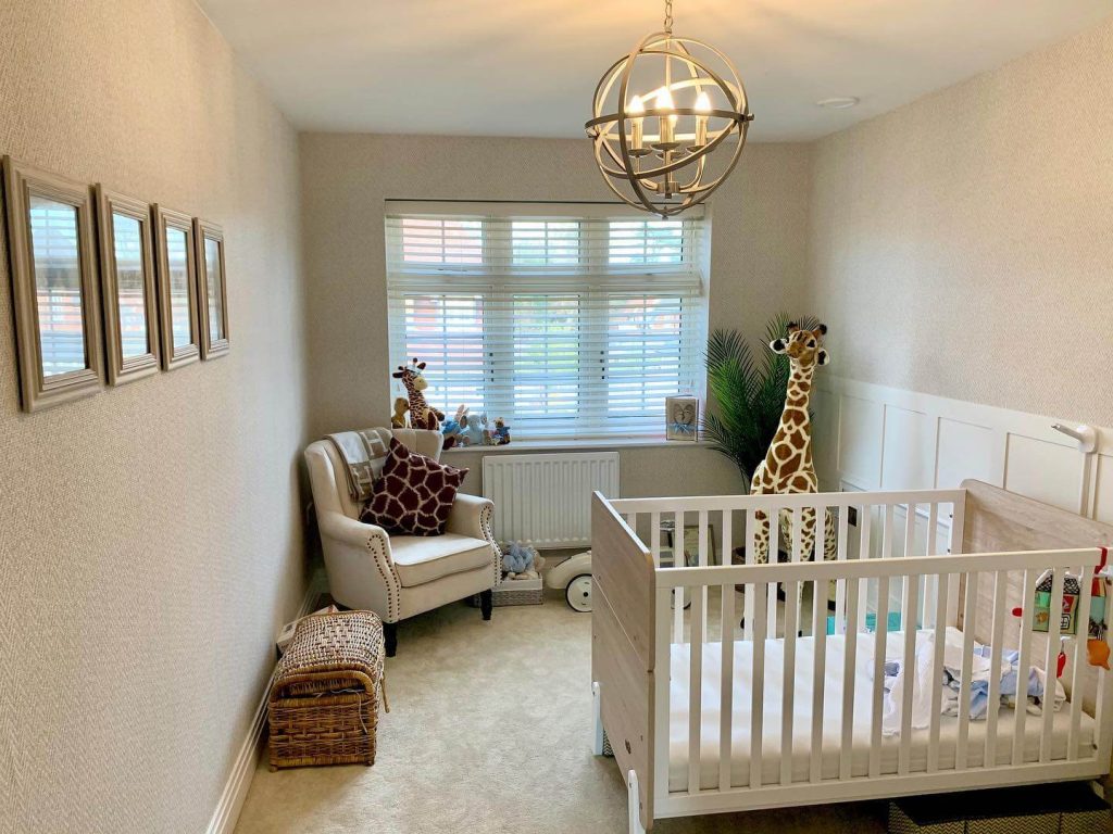 22. Safari-Themed Sophistication in a Narrow Layout