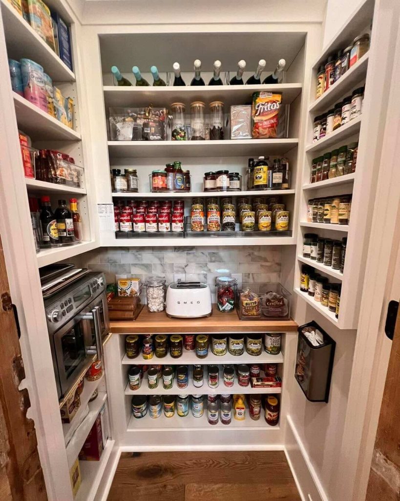 22. Walk-In Pantry with Boutique Grocer Vibes