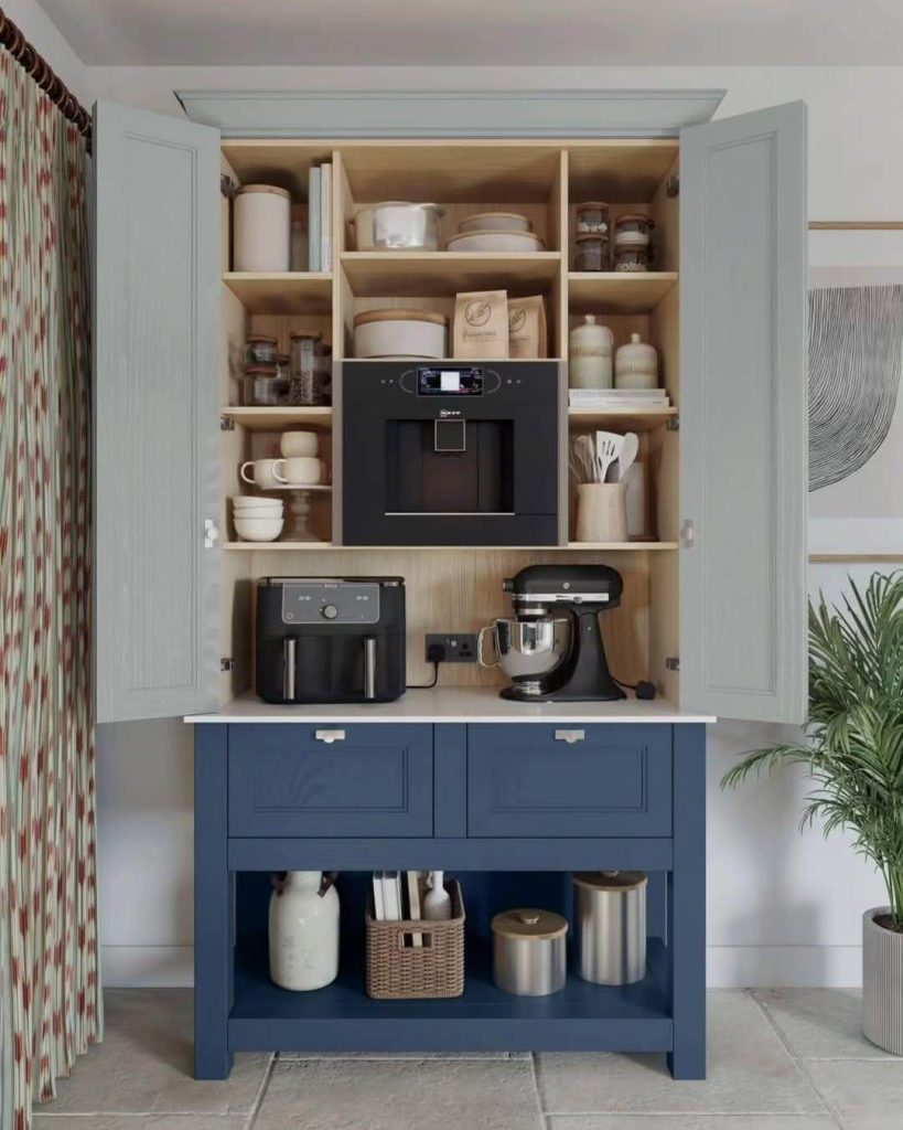 24. Small Appliance Cabinet Turned Mini Pantry