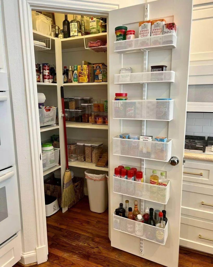 4. Add Over-the-Door Storage to Your Pantry