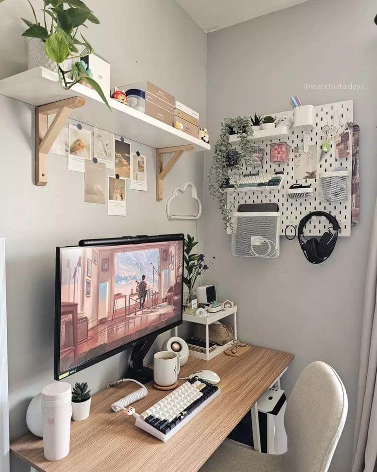 4. Open Industrial Shelving for a Spacious Look