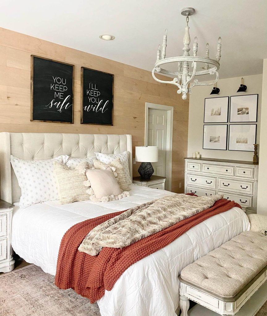5. Modern Farmhouse with a Touch of Burnt Orange