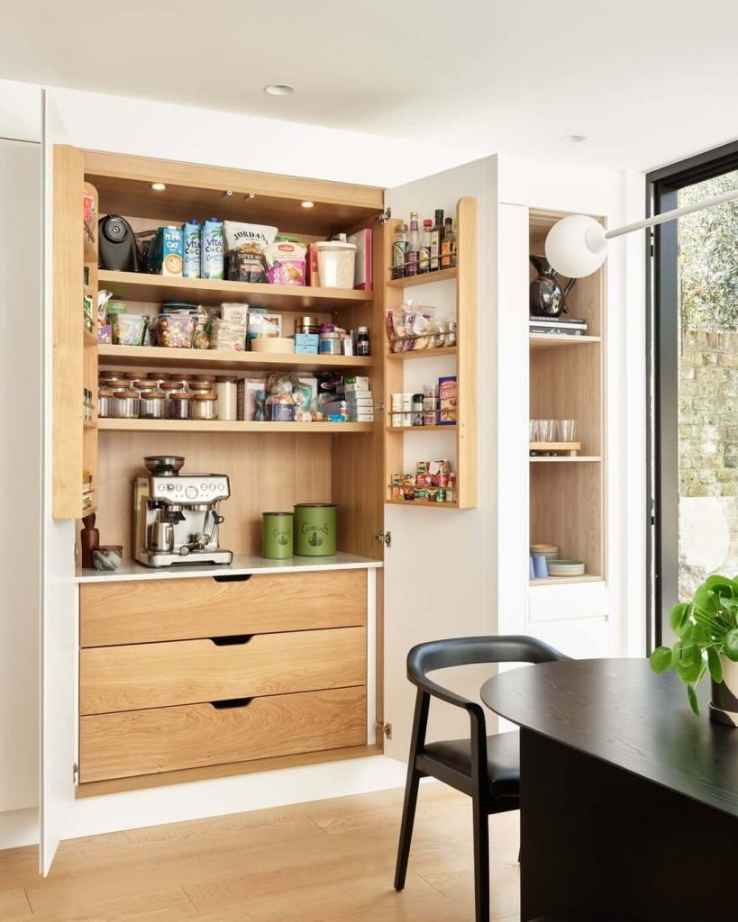 5. Coffee Station Meets Pantry Storage
