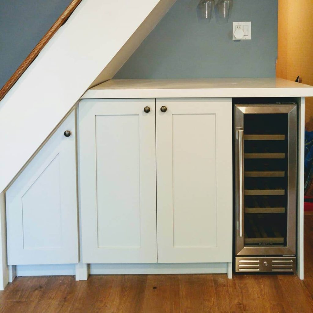 5. Compact Wine Bar & Storage Station