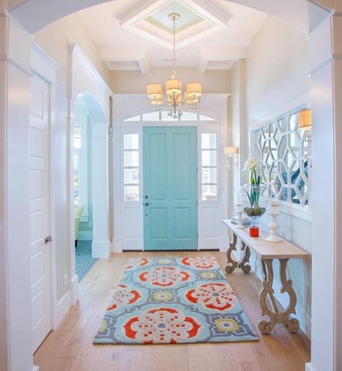 5. Fresh and Fun: Mint Green for a Playful Welcome