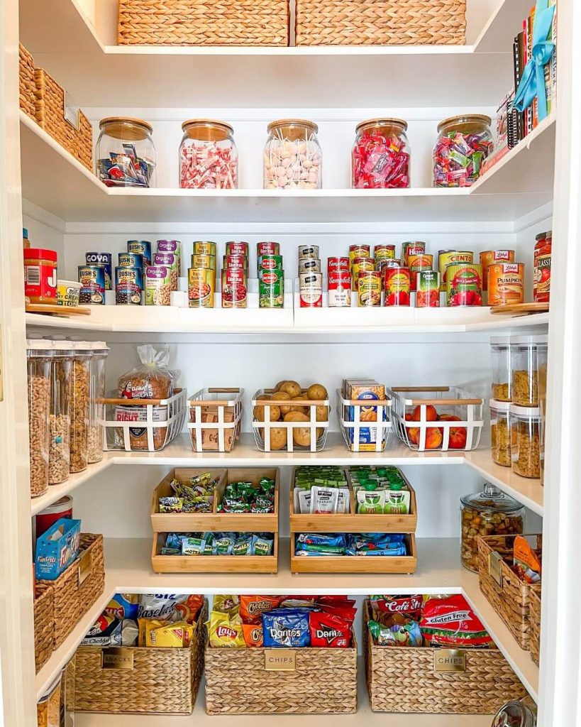 6. Woven Baskets for Snack Organization