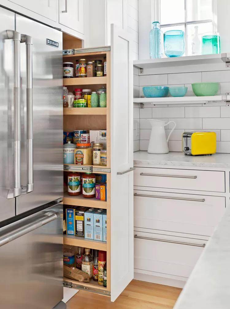 8. Install a Tall Pull-Out Pantry for Dry Goods