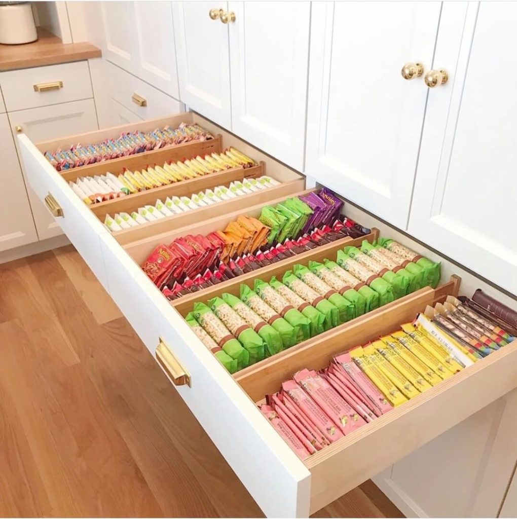8. Drawer Dividers for Snack Bars