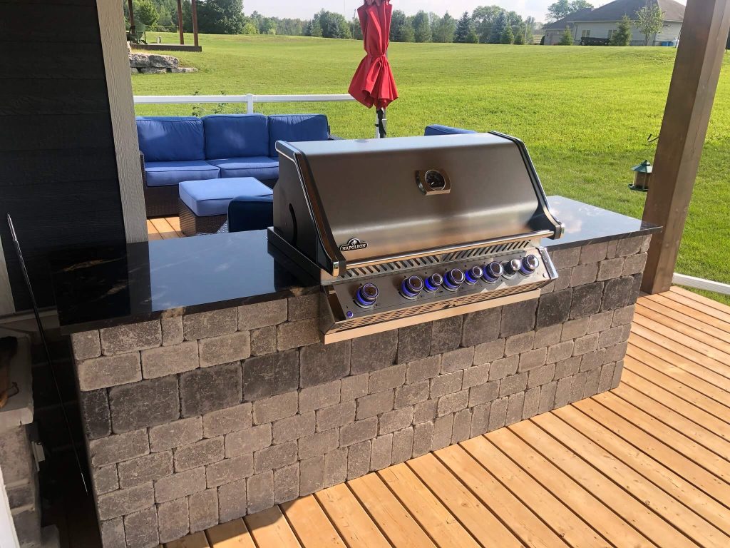 8. Minimalist Grill Station for Clean Outdoor Cooking