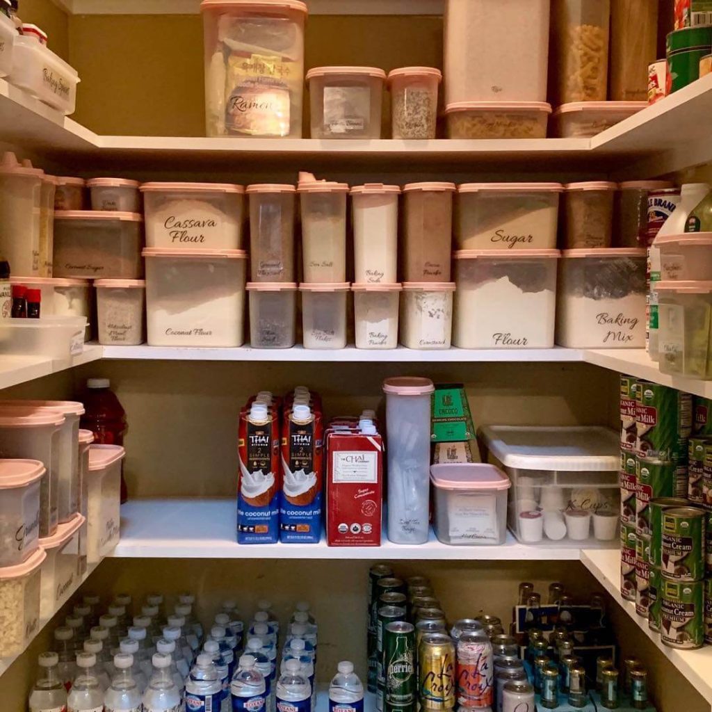 9. Labeled Perfection: A Pantry Made for Bulk Storage
