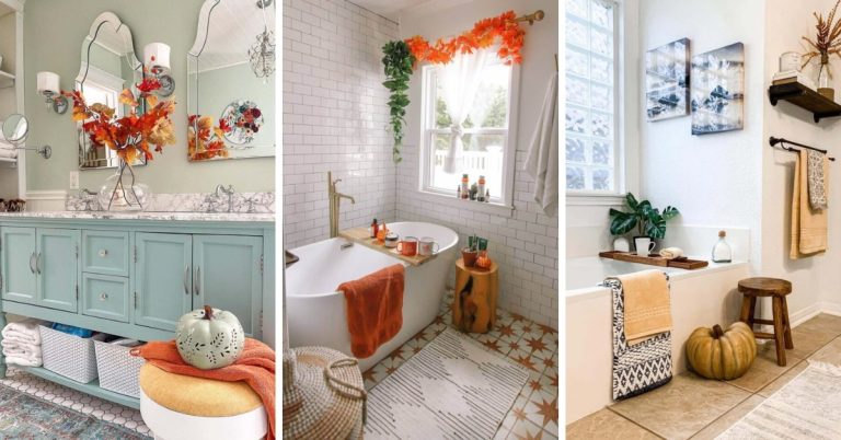 Fall Bathroom Decor