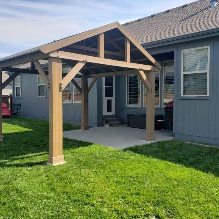 Simple Attached Backyard Gazebo