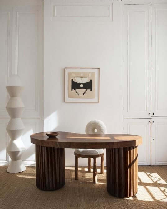 Organic Curves in a Sunlit Studio