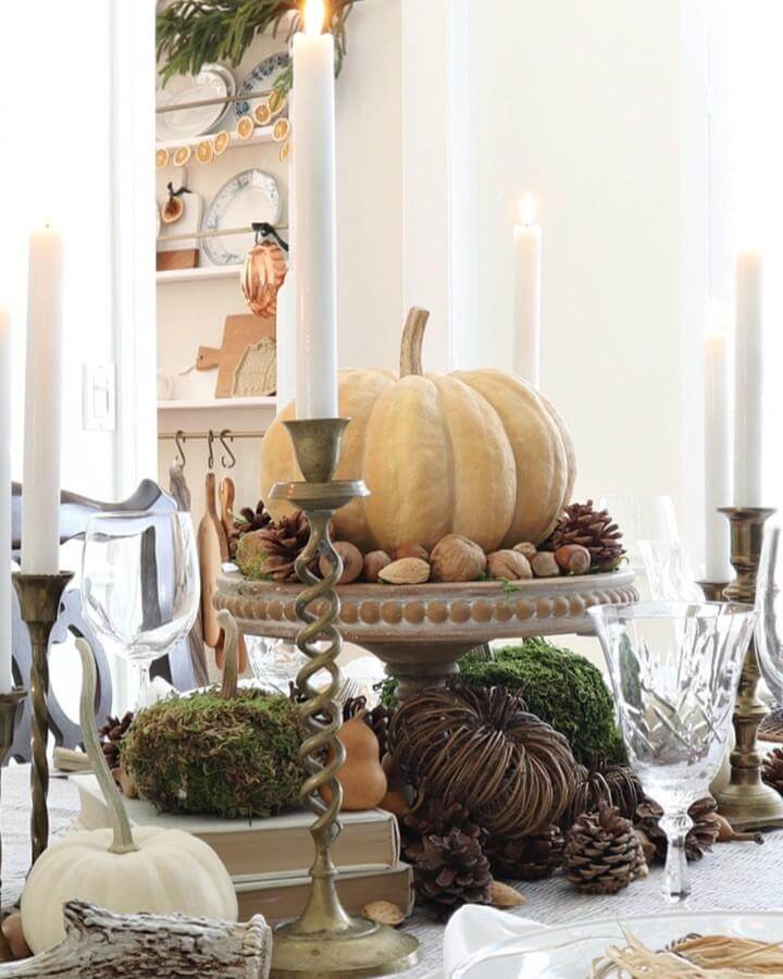 Pumpkin and Pinecone Elegance