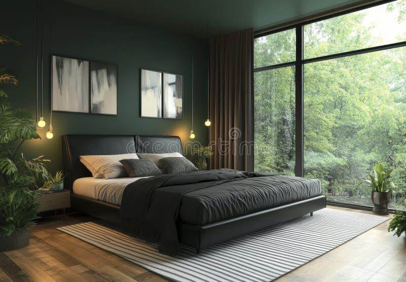 Industrial Chic with Brick and Green Velvet