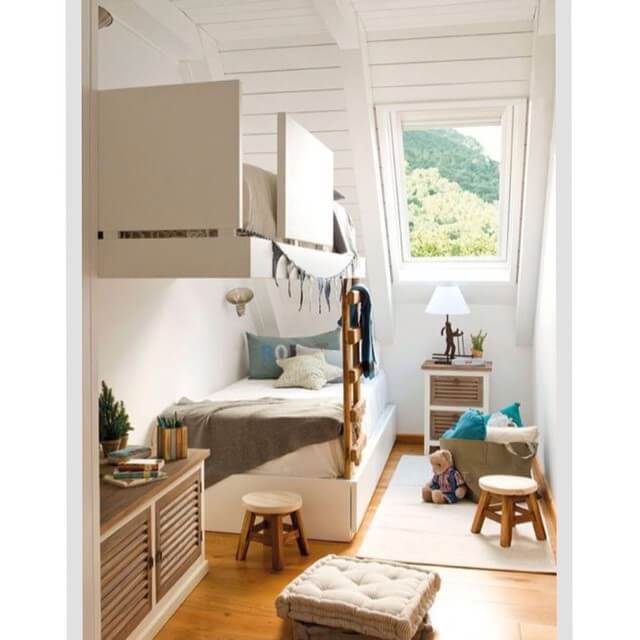 3. Bunk Beds with Built-In Shelving for Shared Spaces