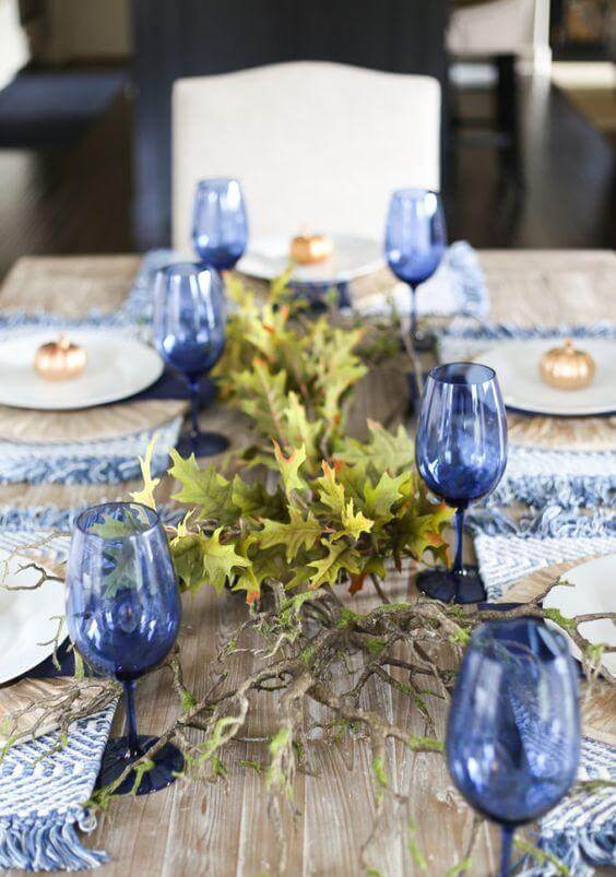Blue and White Thanksgiving with Classic Porcelain Vibes
